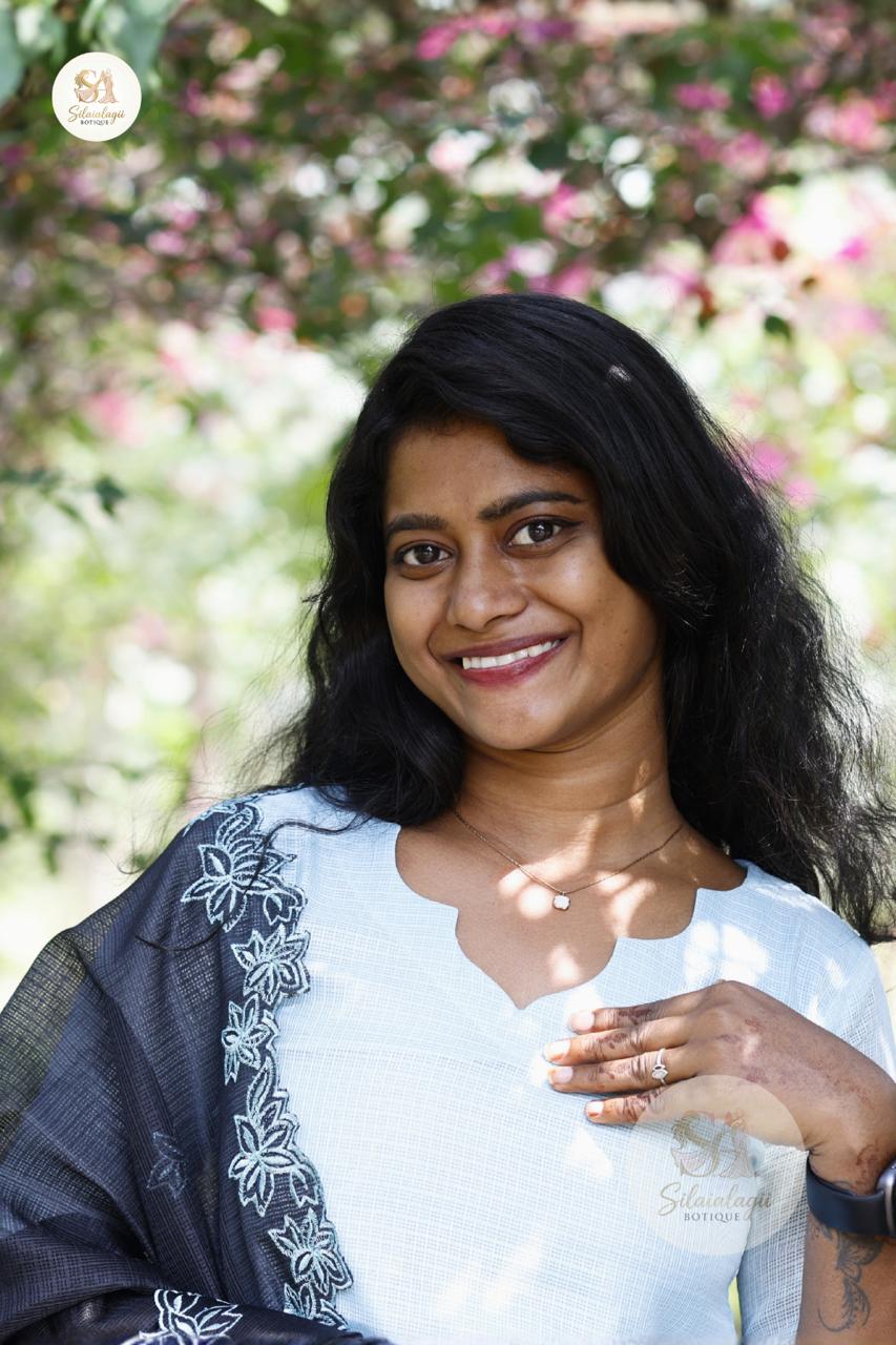 Blue Whisper Cotton Kurta Set with Embroidered Dupatta – Size XS to XL (3)