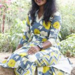 Floral Print  Cotton Co-Ord Set - Dusty Blue